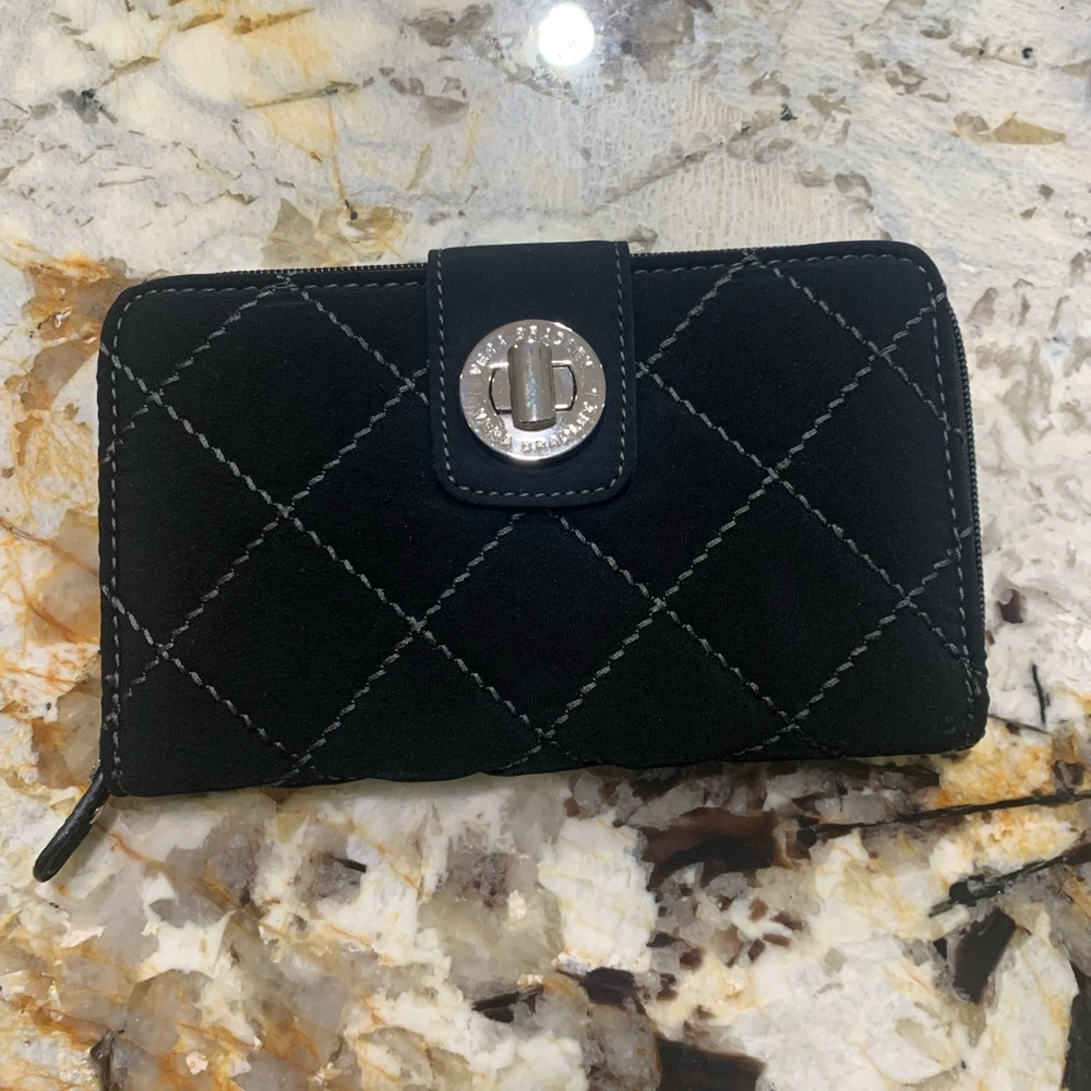 Vera Bradley quilted turn-lock wallet